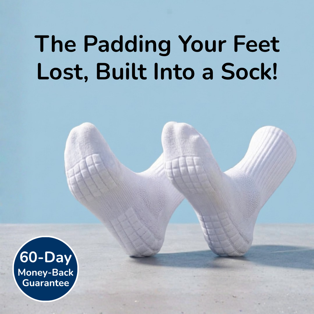 PadBack Cushion Socks Feel the Relief From Your Very First Step!